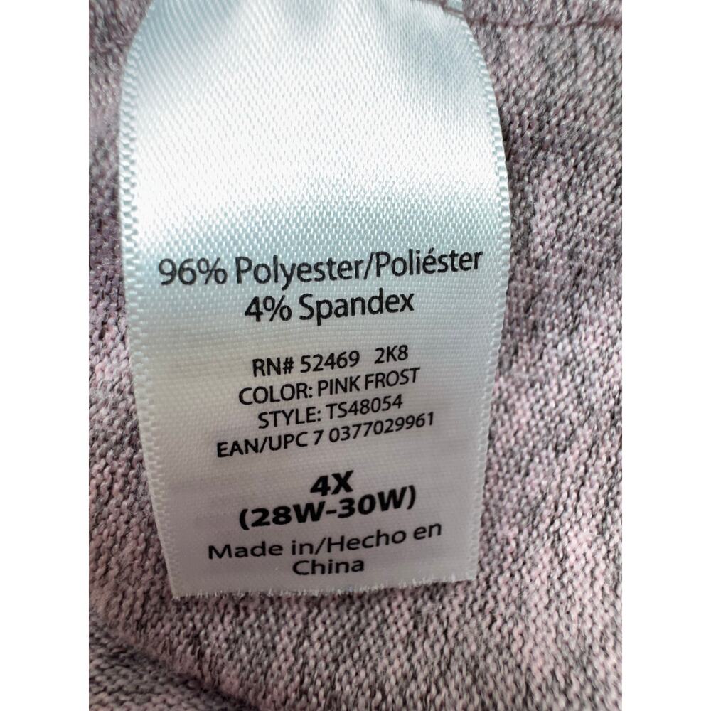 Terra & Sky Women’s 4X (28W-30W) Dusty Rose Sweater Pullover Romantic Feminine - Picture 14 of 15